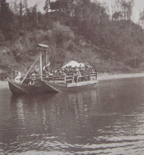 Proloco Imbersago - foto anno 1915 del traghetto