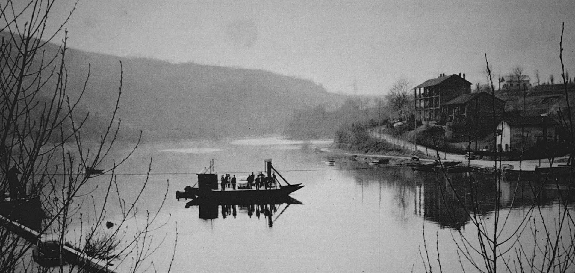 Proloco Imbersago - foto storica del traghetto