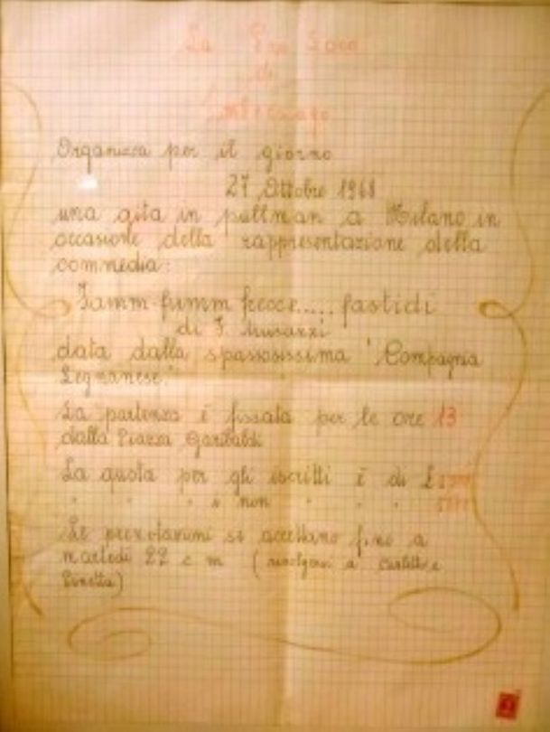 Proloco Imbersago - Antico manifesto