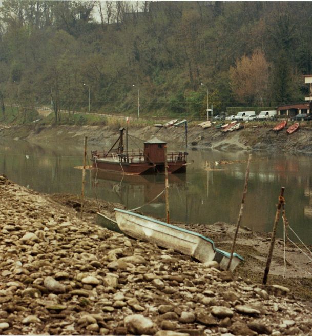 Proloco Imbersago - foto storica Traghetto Leonardesco anni 60