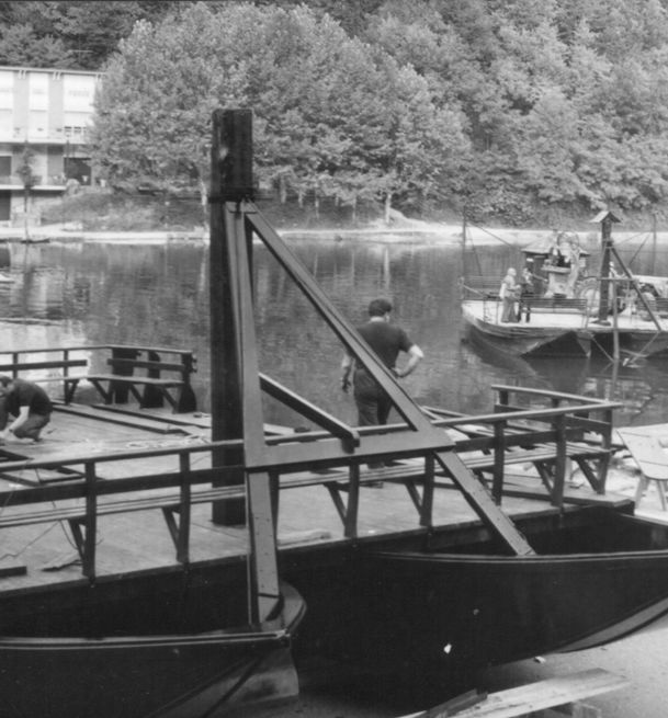 Proloco Imbersago- foto storiche del traghetto di Leonardo sul fiume Adda